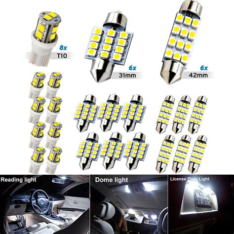 Luces Led Para Interior De Carro Coche Luz Del Maletero Placa