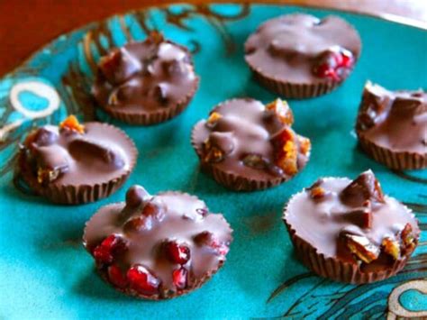 Decadent Dark Chocolate Fruit Candies - Pomegranates, Figs & Dates | Tori Avey