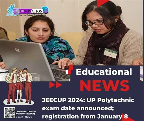 Jeecup 2024 Up Polytechnic Exam Date Announced Registration From