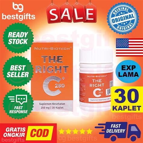 Jual Nutri Biotech The Right C Vitamin Vit C Mg Mg Imunitas