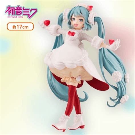 【初音未來】furyu 景品 Vocaloid 甜點造型 草莓蛋糕 公仔 模型 蝦皮購物