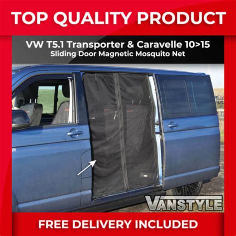 For Vw T5 Transporter 1015 Sliding Door Magnetic Mosquito Fly Screen Net Camper Ebay