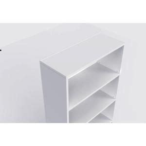 Hampton Bay In White Wood Shelf Standard Bookcase With