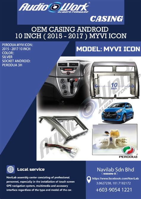 Casing Only Perodua Myvi Icon 2015 2017 10 Android Player Casing