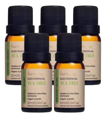 Aceite Esencial Tea Tree Melaleuca Via Aroma Kit Onzas Ml