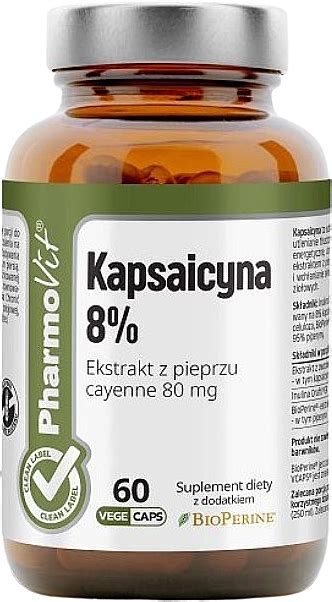 Pharmovit Clean Label Kapsaicyna 8 Supliment Alimentar Kapsaicyna