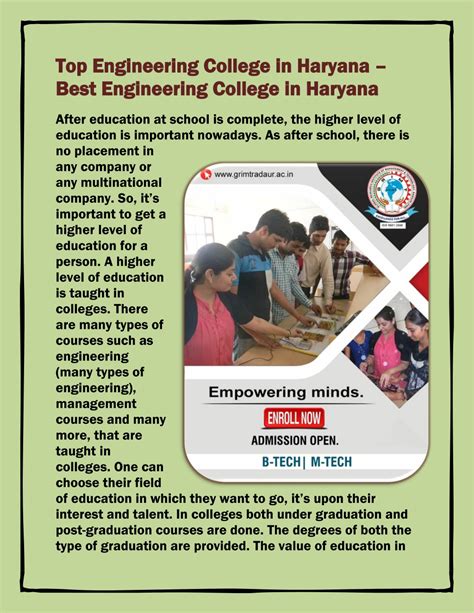 Ppt Top Engineering College In Haryana Best Engineering College In