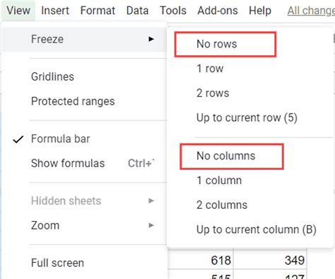 How To Freeze A Row In Google Sheets Columns Too Easy