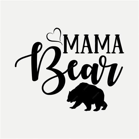 Premium Vector | Mama bear