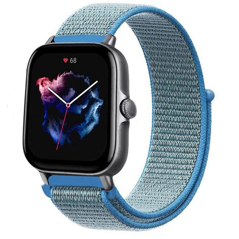 Amazfit Gts Nylonarmband Blau Smartwatcharmbaender De