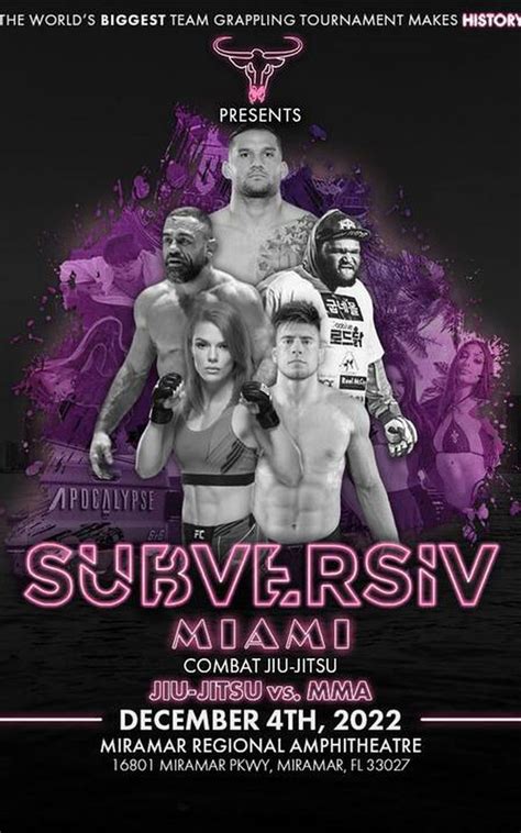 Subversiv Miami: Jiu-Jitsu vs MMA - Official Replay - TrillerTV ...