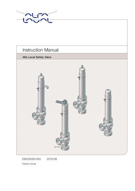 PDF Instruction Manual Alfa Laval Always Use Alfa Laval Genuine