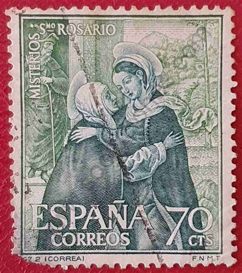 Nacimiento Murillo Sello España 1962 Sellos y Estampillas