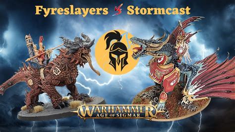 Age Of Sigmar Battle Report Stormcast Eternals Vs Fyreslayers Rain Of