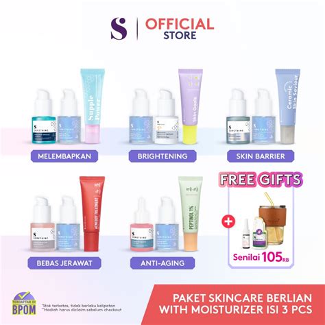 Jual SOMETHINC 3 PCS Paket Skincare Berlian With Moisturizer