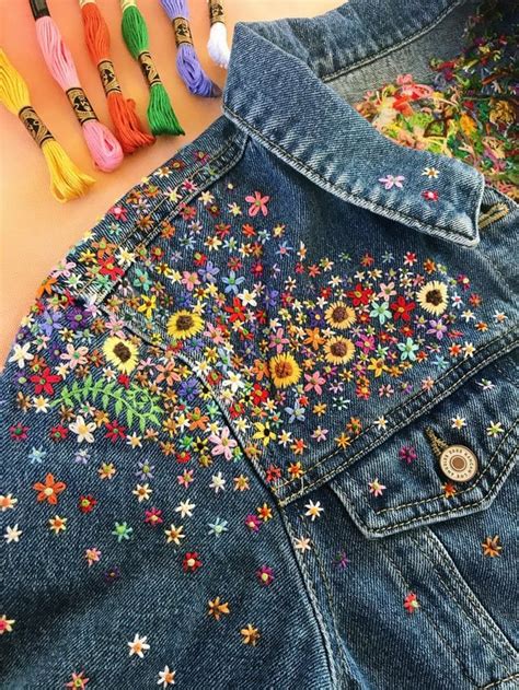 Floral Embroidered Denim Jacket One Year In The Making