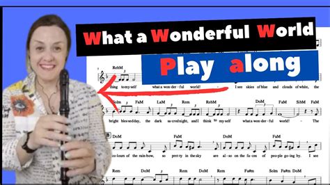 What A Wonderful World Flauta Dulce Recorder Play Along YouTube