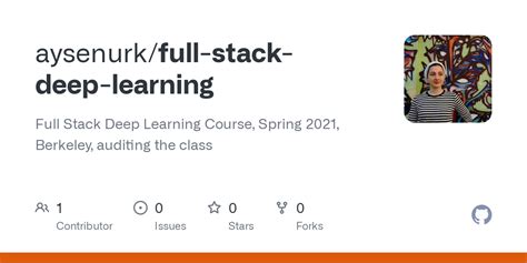 GitHub Aysenurk Full Stack Deep Learning Full Stack Deep Learning