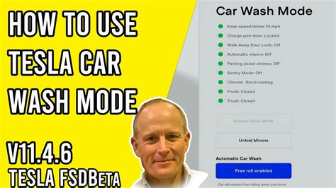 How To Use Tesla Car Wash Mode Youtube