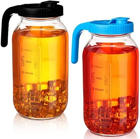 Amazon Half Gallon Mason Jar Pitcher Large Wide Mouth Oz With