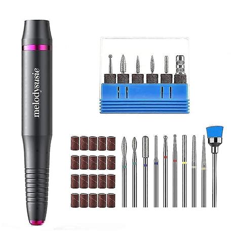 Amazon Melodysusie Electric Nail Drill Usb Type With Pcs Diamond