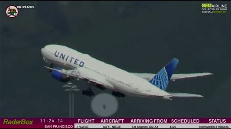 Tire Falls Off United Airlines Boeing 777 Plane Takeoff From San