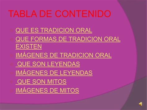 Tradicion Oral Mitos Y Leyendas Ppt