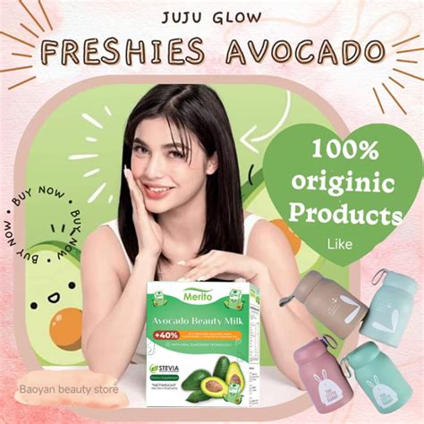 Merito Avocado Beauty Milk Just Glow Collagen Drink 100 Organic