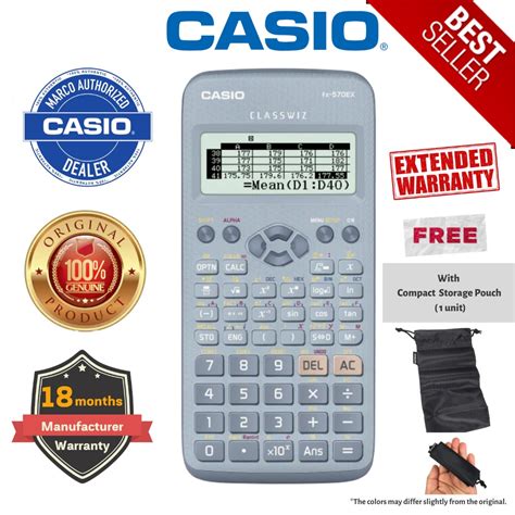 Genuine Casio Fx 570ex Bu Blue Classwiz Series Scientific Calculator Ready Stock Shopee Malaysia