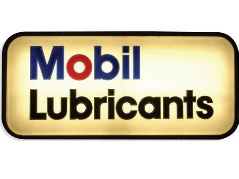 Illuminated Mobil Lubricants Sign The Ponder Collection Rm Sothebys