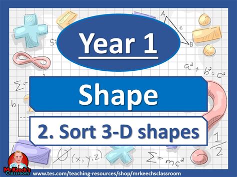 Year 1 Shape Sort 3 D Shapes White Rose Maths Teaching Resources