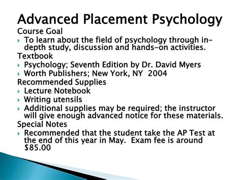 Ppt Ap Psych Syllabus Powerpoint Presentation Free Download Id 2187437