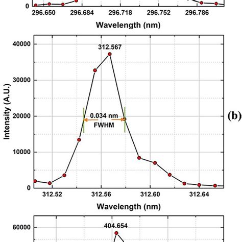 Spectral Lines Of A Hg Lamp Measured In The 170600 Nm Wavelength Download Scientific Diagram