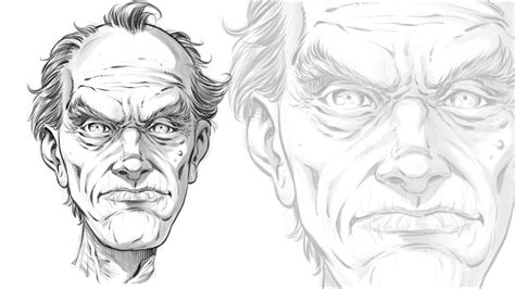 How To Draw Old Man Wrinkles On Face How To Draw Old Face With Wrinkles Bodaswasuas