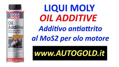 Liqui Moly Oil Additive Additivo Antiattrito Per Olio Motore A Base