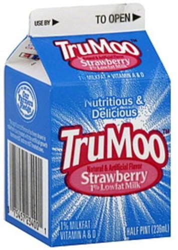 Trumoo Lowfat Strawberry Milkfat Milk Pt Nutrition