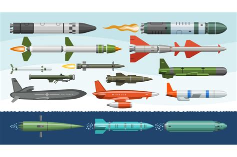 missile vector military missilery  technology illustration  rocketart