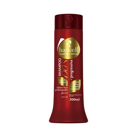 Haskell Pós Progressiva Shampoo 300ml Brasil Cosméticos