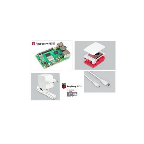 Raspberry Pi Gb Red White Official Kit