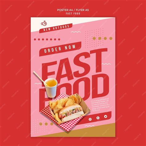 Premium Psd Delicious Fast Food Poster Template