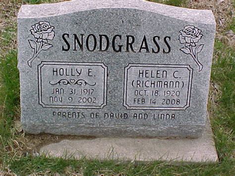 Holly Evans Snodgrass 1917 2002 Memorial Find A Grave