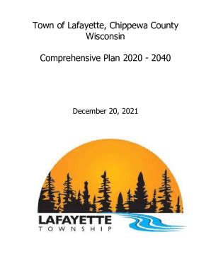 Fillable Online Comprehensive Plan Village Of Lake Hallie Chippewa