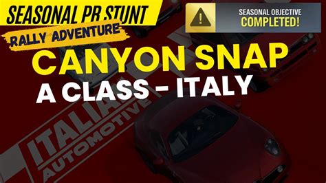 Forza Horizon Danger Sign Canyon Snap A Class Italian Cars