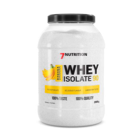 7Nutrition Whey Isolate 90 2000g Banana SHOP Protein Supplements