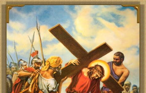 Simon Of Cyrene Helps To Carry The Cross AirMaria