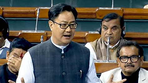 Congress Is Trying To Defame Pm Modi Says Kiren Rijiju The Hindu