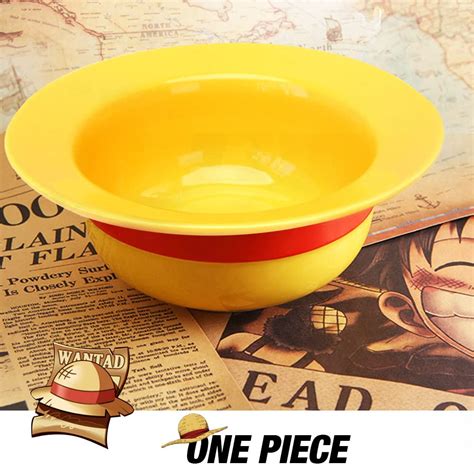 Snapklik Shiningsoul Onepiece Luffy Straw Hat Ceramic Ramen Bowl