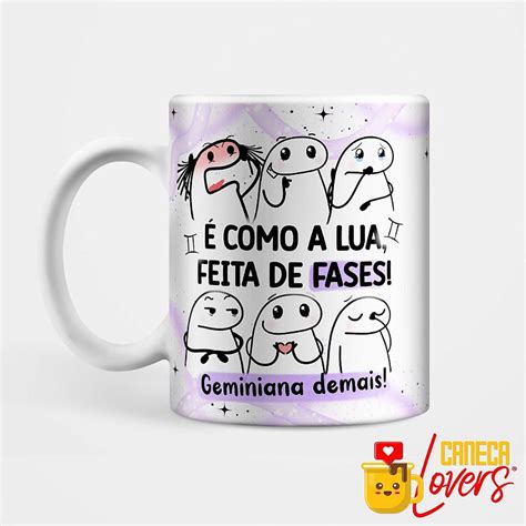 Caneca Flork Signos Geminiana Caneca Lovers