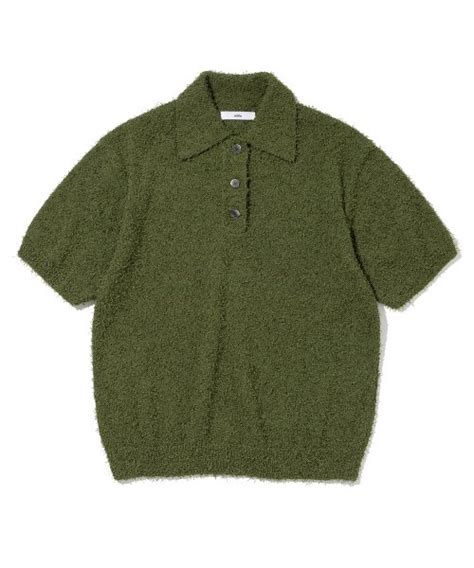 MUSINSA MILLO ARCHIVE Draw Collar Knit Olive Green