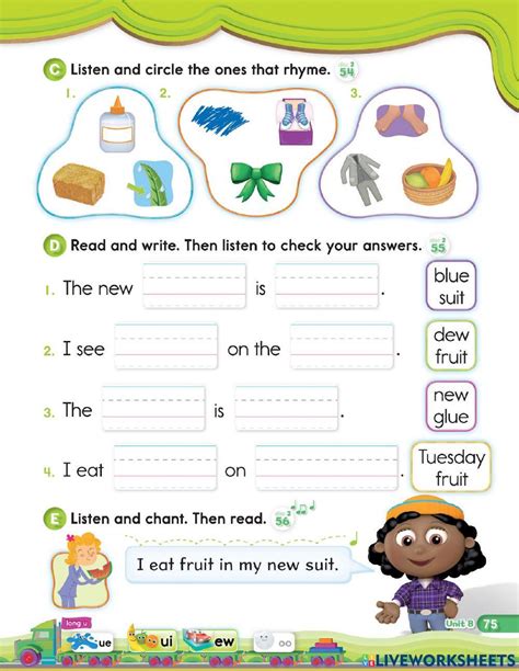 Oxford Phonics Ui Ew Online Exercise For Live Worksheets